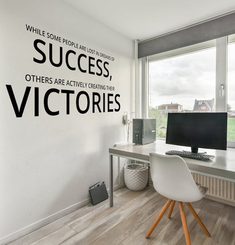 Small Business Motivational Wall Decal - Success Inspiration & Dream Achievement Sticker Decorative Stickers by Decords | Decords