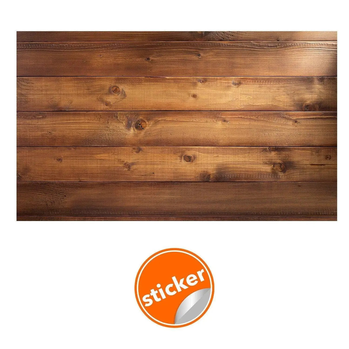 Wallpaper Wood Effect Self Adhesive Vinyl Stickers - Brown Sticky Panel For Bedroom Living Room Kitchen Wooden Peel Stick Wall Sticker Art - Decords