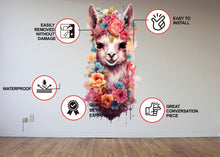 Load image into Gallery viewer, Whimsical Alpaca Wall Sticker, Delightful Wall Decal, Attention-Grabbing Wall Decals Alpacas by Decords | Decords
