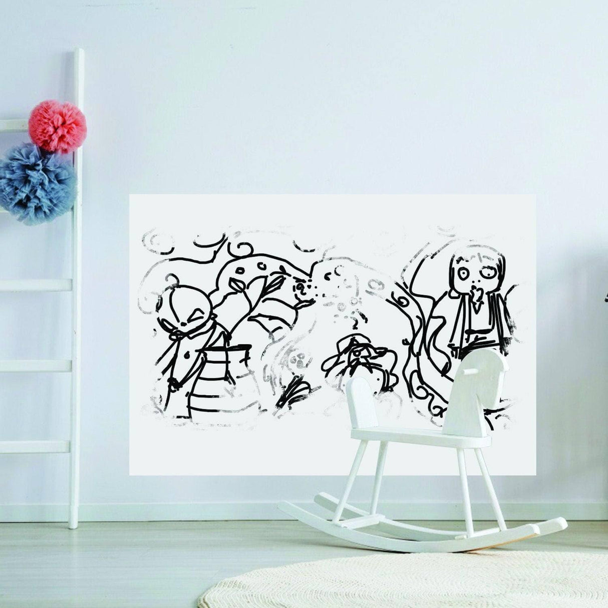 Whiteboard Sticker Wall Decal Poster Board for Classroom Home Desk 60cmx5m  white