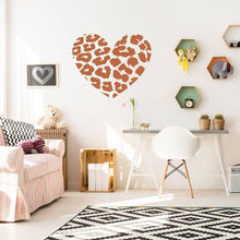 Load image into Gallery viewer, Leopard Heart Vinyl Wall Decal - Exquisite Wildlife Art for Your Space - Decords
