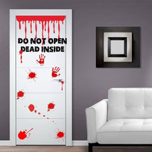 Load image into Gallery viewer, Zombie Bathroom Door Sticker - Toilet Decor Vinyl Halloween Decal - Diy Blood Hand Stickers Hands Decals - Scary Vampire Walking Dead Mural - Decords

