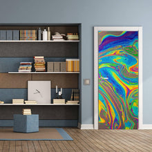 Load image into Gallery viewer, Abstract 3D Door Cover Sticker - Transformative Vinyl Mural - Decords
