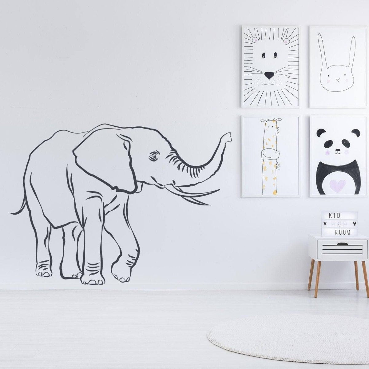 Adorable Elephant Decals - Premium Vinyl Wall Stickers - Decords