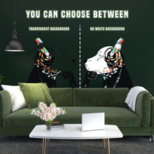 Load image into Gallery viewer, Banksy-inspired Canine Melody Wall Decal - Decords

