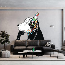 Load image into Gallery viewer, Banksy-inspired Canine Melody Wall Stickers - Decords
