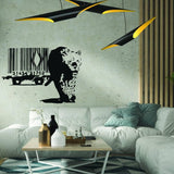 Barcode Leopard Wall Decal - Artistic Flair for Home Decor - Decords