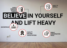Load image into Gallery viewer, Believe &amp; Achieve: Fitness Motivation Wall Decal - Decords
