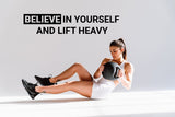 Believe & Achieve: Fitness Motivation Wall Decal - Decords