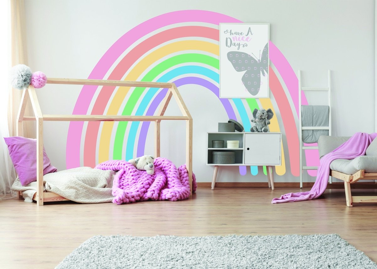 Boho Rainbow Nursery Wall Decal - Decords