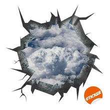 Load image into Gallery viewer, Breathtaking Sky Cracked Illusion - 3D Ceiling Sticker - Decords
