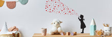 Load image into Gallery viewer, Bubble Love Wall Decal - Street Art Graffiti Heart Sticker - Decords
