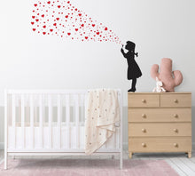 Load image into Gallery viewer, Bubble Love Wall Decal - Street Art Graffiti Heart Sticker - Decords
