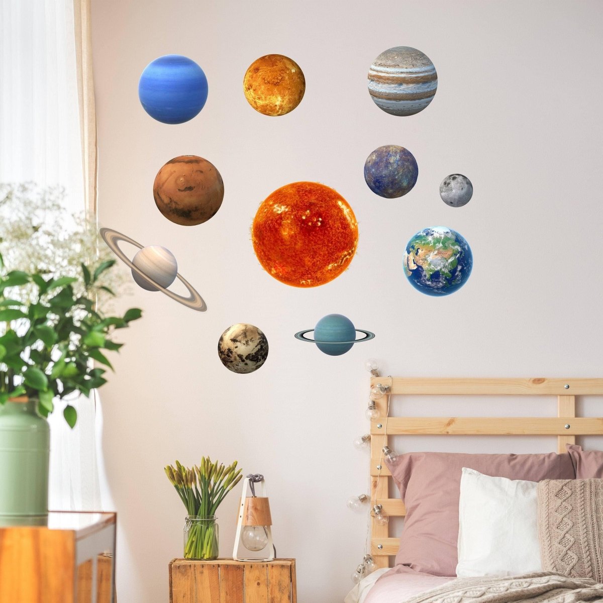 Celestial Glow: Solar System Wall Decals - Decords