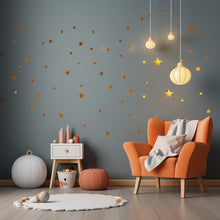 Load image into Gallery viewer, Celestial Splendor: 200x Gold Stars Wall Vinyl Stickers - Decords

