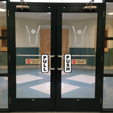 Commercial Door Access Sticker Set: Clear and Concise Guidance for Easy Entry - Decords