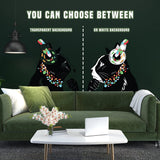 Contemplative Feline Wall Decal - Inspired by Urban Art - Decords
