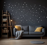 200x Gold Stars Wall Vinyl Stickers - Celestial Home Decor