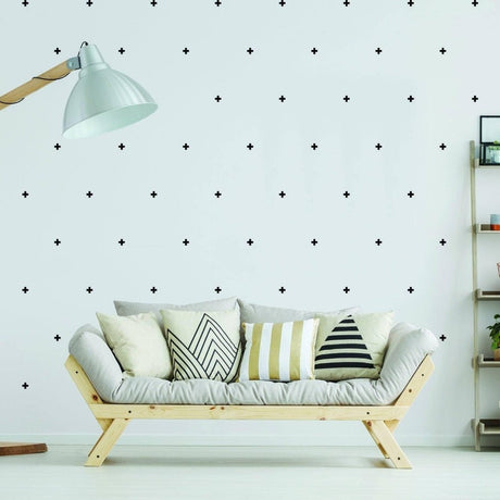 CrossLine Vinyl Wall Decals - Creative Adhesive Home Decor Solution - Decords