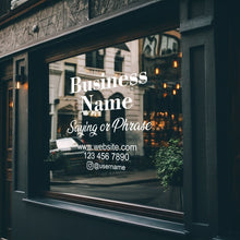 Load image into Gallery viewer, Customizable Business Window Decal: Personalize Your Storefront with Style - Decords

