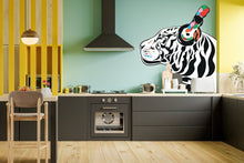 Load image into Gallery viewer, DJ Tiger Vinyl Wall Decal - Funky Music-inspired Animal Art - Decords
