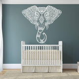 Elegant Elephant Wall Decal: Whimsical Art for Stylish Spaces - Decords