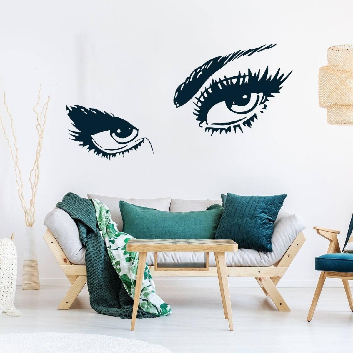 Elegant Eye Décor: Vinyl Wall Sticker for Beauty and Style - Decords