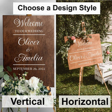 Load image into Gallery viewer, Elegant Personalized Wedding Sign Decal: Welcome Your Guests in Style - Decords
