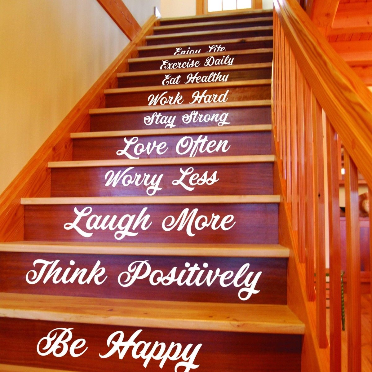 Elegant Stairway Inspirations: Vinyl Decals for a Stunning Home Staircase - Decords