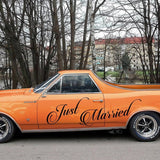Elegant Wedding Car Decal - Decords
