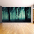 Enchanted Forest Wall Art: Night Tree Fog Mural - Decords