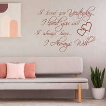 Load image into Gallery viewer, Eternal Love Vinyl Wall Decal - Decords

