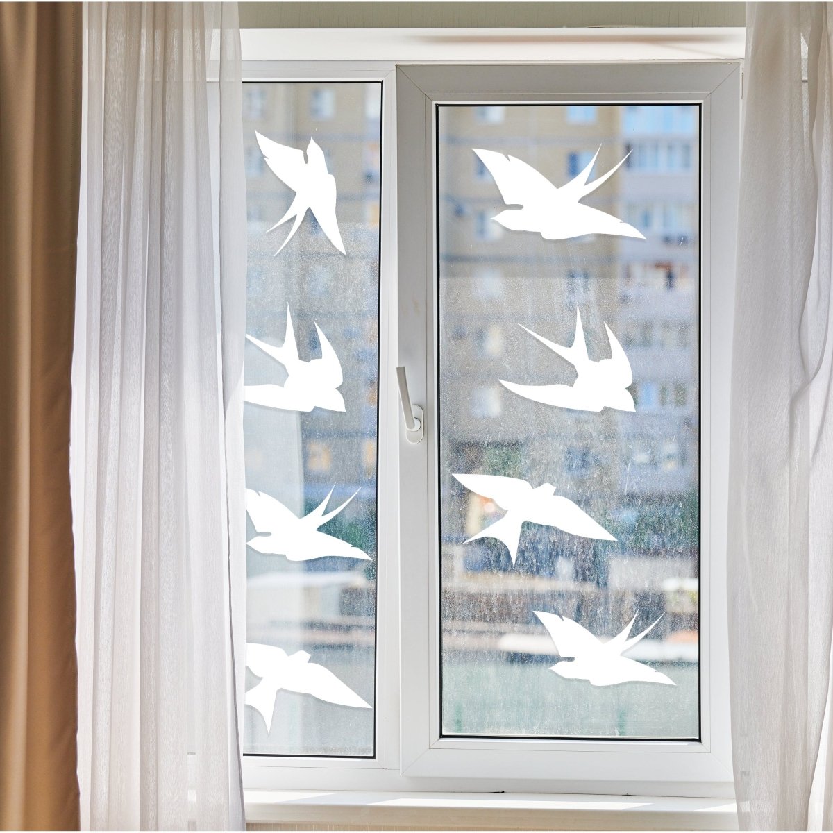 FeatherGuard Window Decals - Protect Birds, Enhance Elegance - Decords