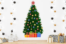 Load image into Gallery viewer, Festive Pine Holiday Wall Decal - Christmas Tree Wall Sticker - Decords
