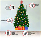Festive Pine Holiday Wall Decal - Christmas Tree Wall Sticker - Decords