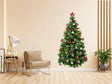 Festive Pine Ornaments Wall Decal - Christmas Tree Holiday Decoration for Any Room - Decords