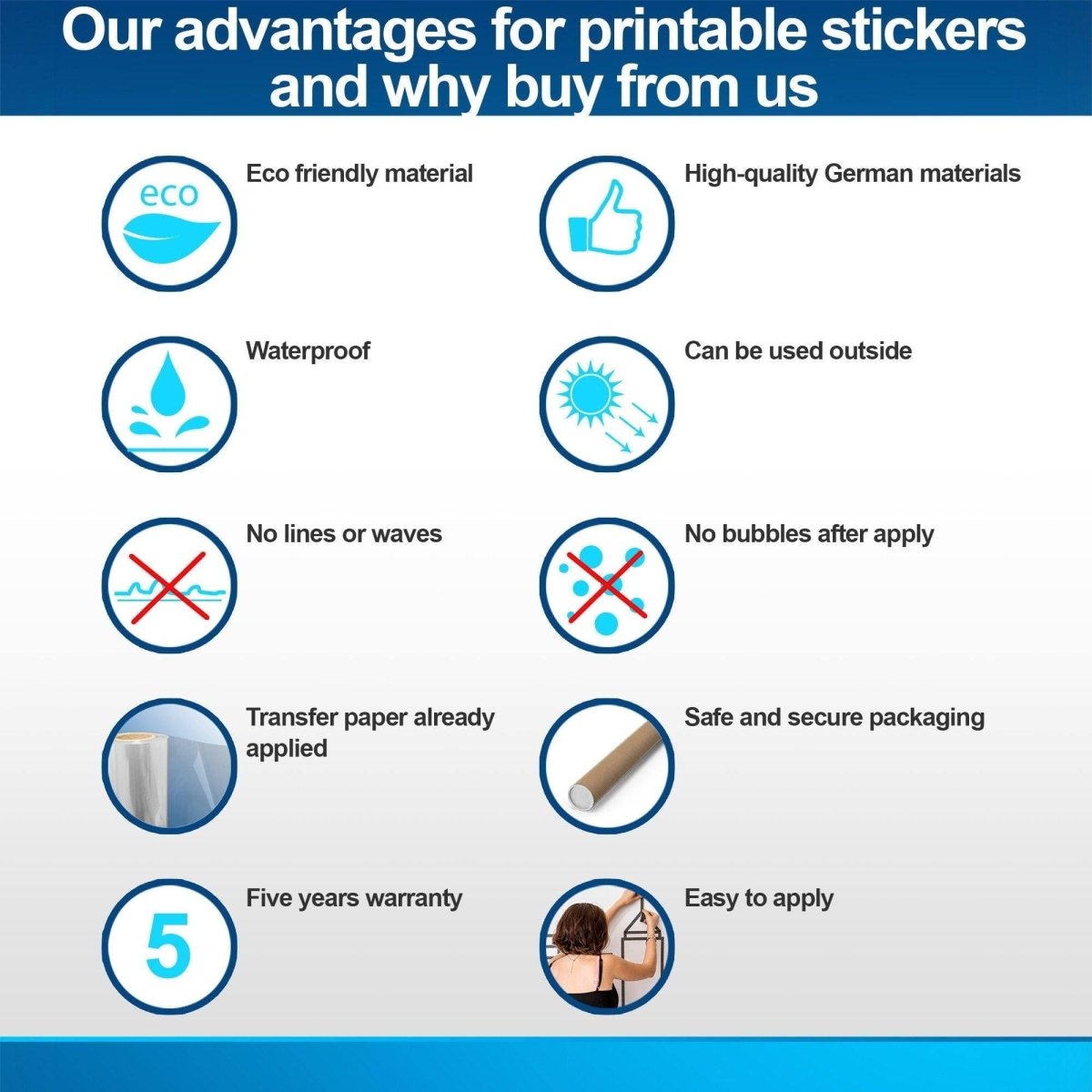 Waterproof Nursing Stickers - Pack of 5 Stickers (Choose 5 Stickers) -  DecalCustom