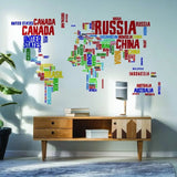 Global Explorer Wall Decal - Premium Vinyl World Map Sticker - Decords