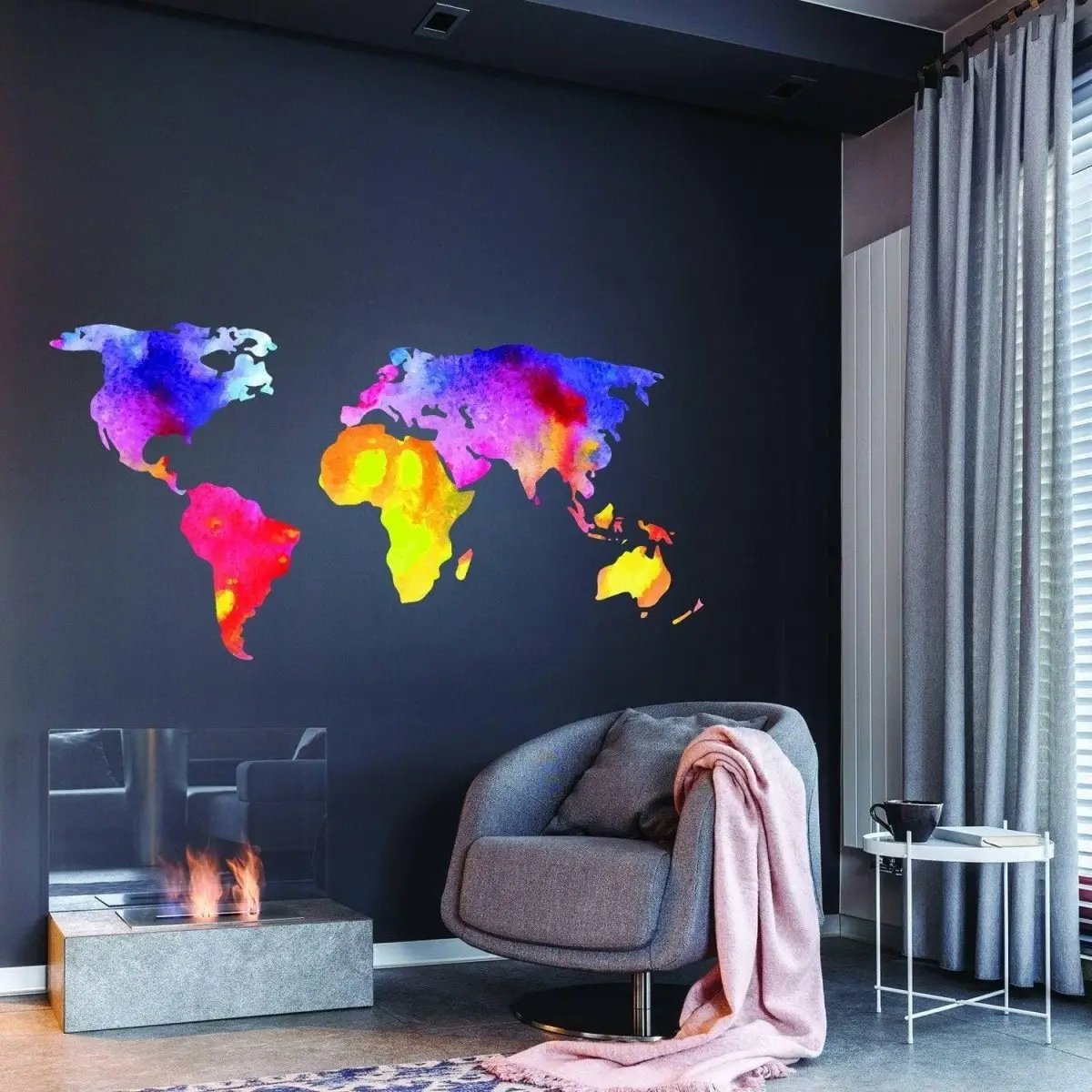 Global Journey Wall Decal: A Worldly Masterpiece for Your Space - Decords