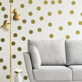 Gold Elegance Circle Wall Stickers - Decords