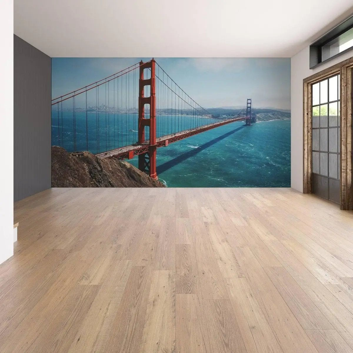 Golden Gate Bridge Vinyl Wall Decal - San Francisco Skyline Wall Art - Decords