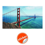 Golden Gate Bridge Vinyl Wall Decal - San Francisco Skyline Wall Art - Decords
