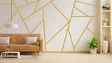Golden Geometric Elegance Wall Decals - Decords