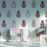 Golden Pineapple Wall Decals: Whimsical and Durable Vinyl Stickers for Stylish Home Decor - Decords