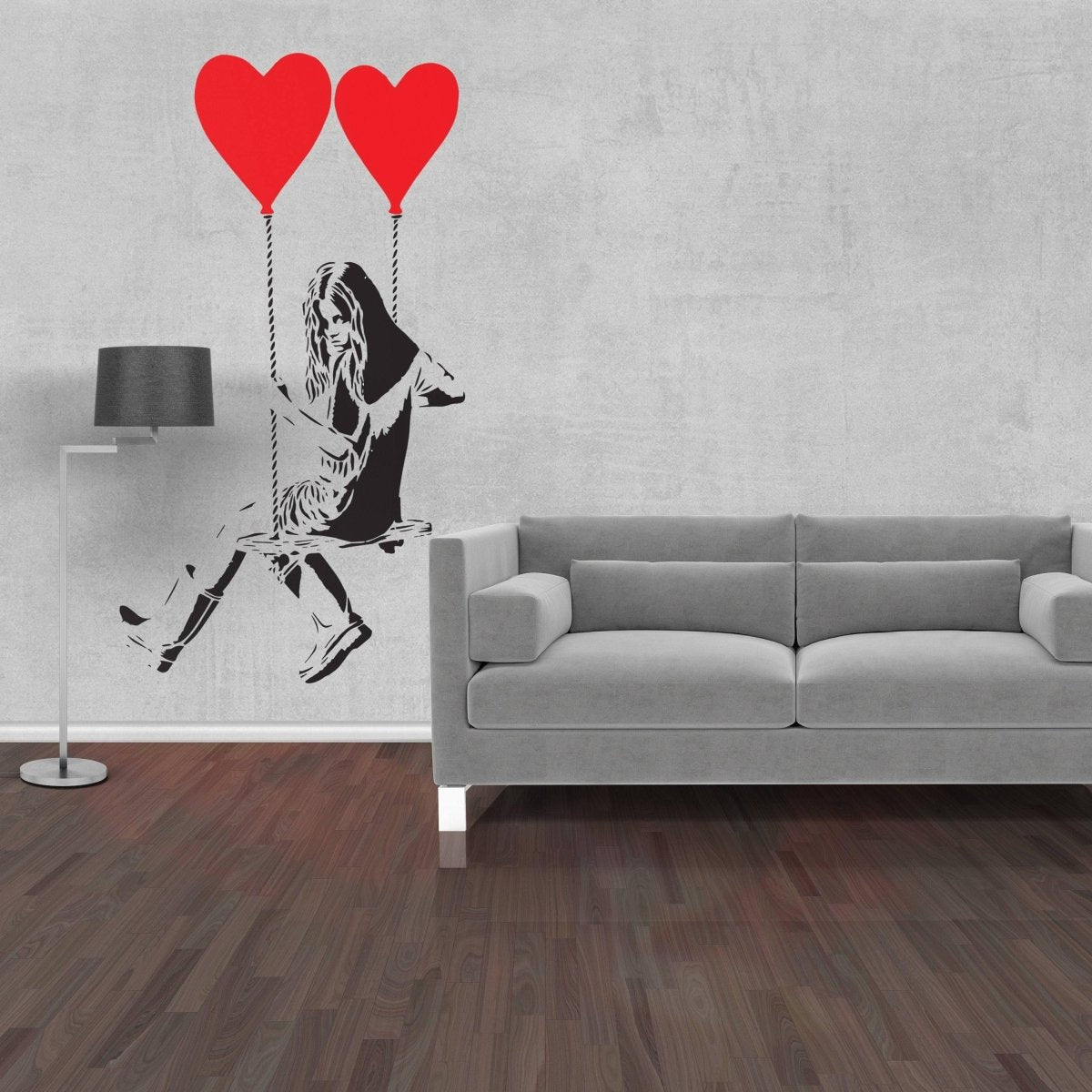 Heart Balloon Wall Sticker - Premium Vinyl Decal for Creative Spaces - Decords