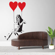 Load image into Gallery viewer, Heart Balloon Wall Sticker - Premium Vinyl Decal for Creative Spaces - Decords
