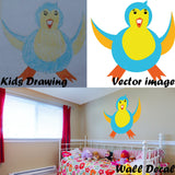 Custom Drawing Vectorize In Vinyl Sticker - Draw Portrait Design Art Made Photo In Illustration Decal