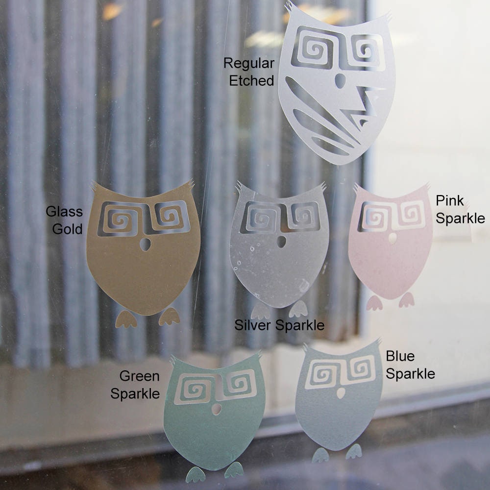 Custom Glass Etched Vinyl Sticker - Etch Door Frosty Window Blurry Safety Mirror Etching Decal