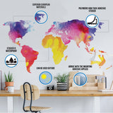 3d Effect Deep Space Wall Sticker - Outer Galaxy Floor Art Decor Mural Porthole Tunnel View Printed Decal