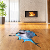 3d Dolphin Stickers For Floor - 3d Floor Dolphin Decals Stickers 3d